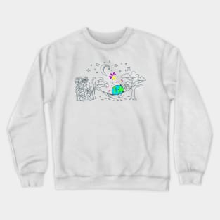 Let the Planet Chillax: Earth Hour Special Drawing Crewneck Sweatshirt